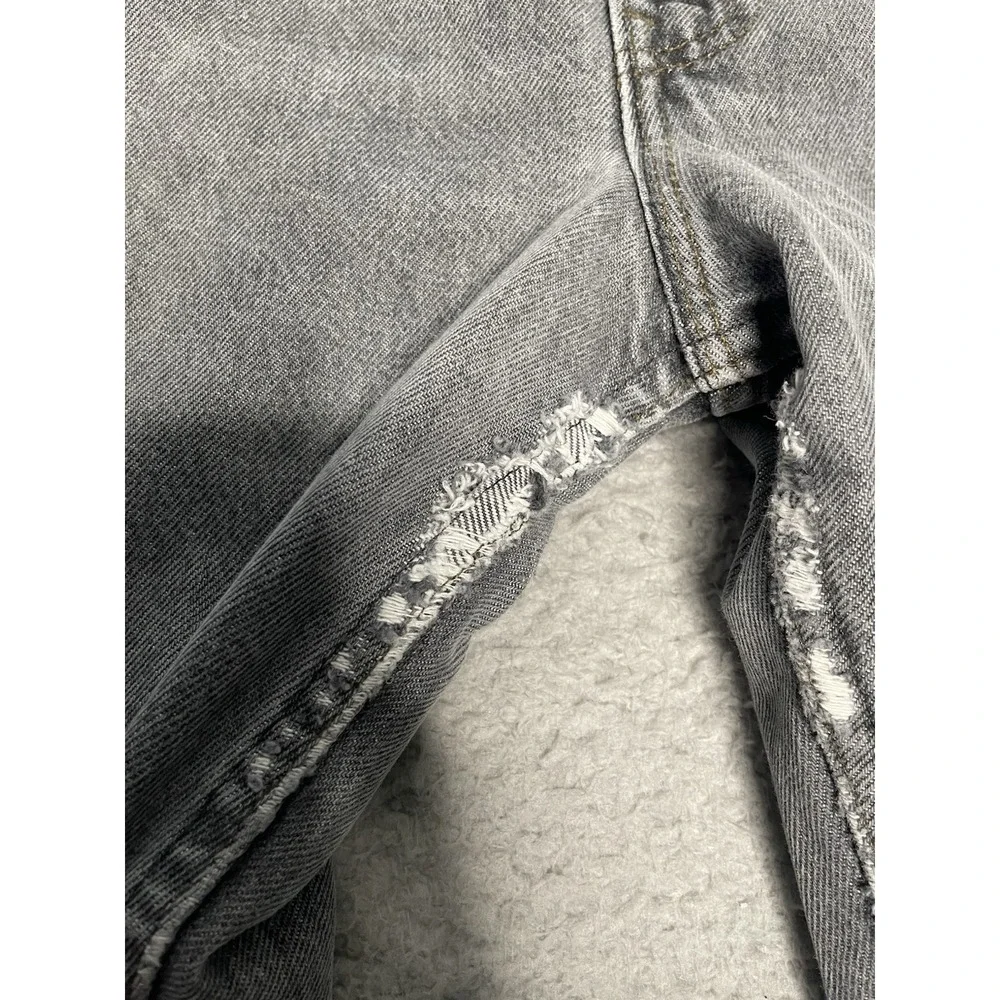 Vintage Levis 505 Jeans Mens 38x32 Black Denim Regular Fit Straight Leg USA Made